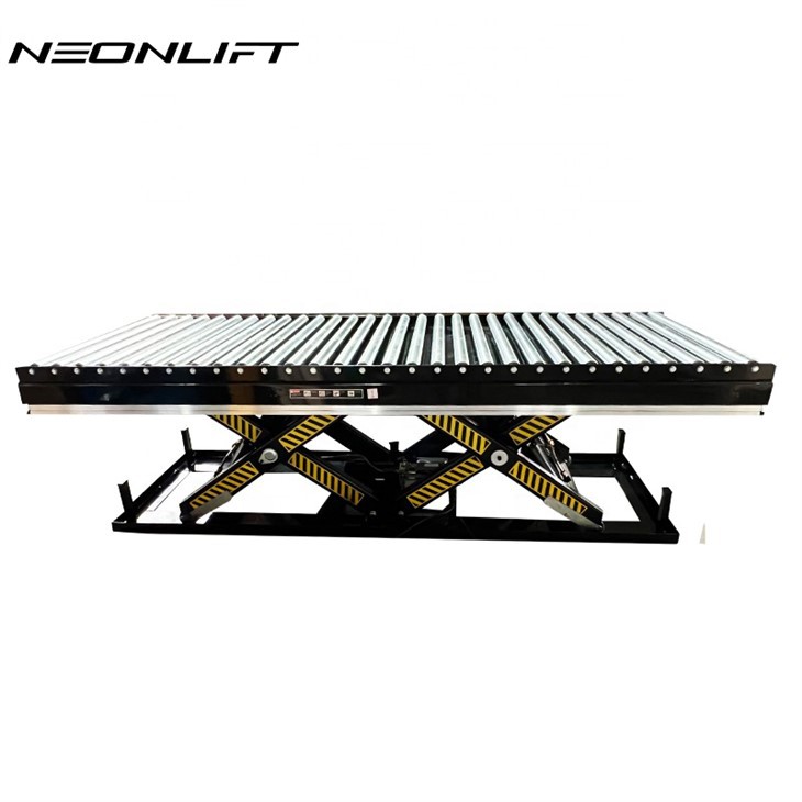 Table élévatrice avec rouleau