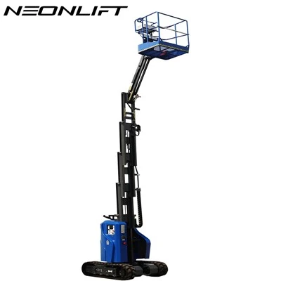 Ascenseur de mât vertical sur chenilles avec flèche